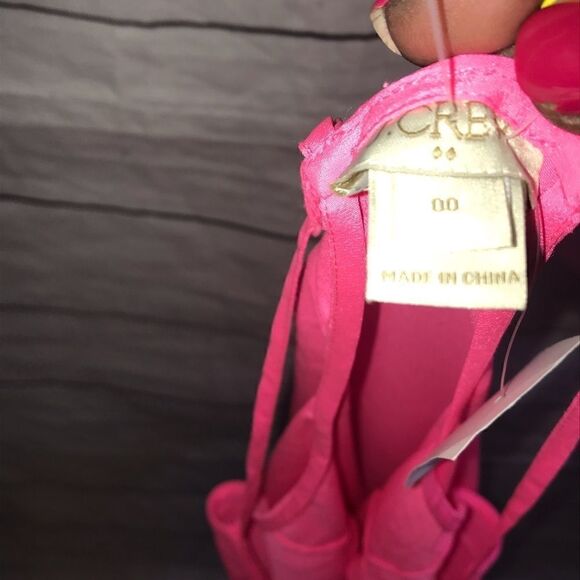 J. Crew Factory Racerback Cami Top-Neon Pink Sz 00 - Picture 5 of 8